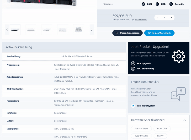 Wie Upgrades im Shop funktionieren